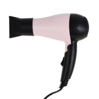 LEBEN Фен для волос, складной, 1000 Вт, 2 скорости, розовый, концентратор