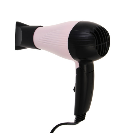 LEBEN Фен для волос, складной, 1000 Вт, 2 скорости, розовый, концентратор
