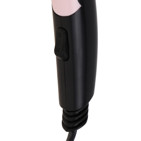 LEBEN Фен для волос, складной, 1000 Вт, 2 скорости, розовый, концентратор