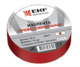 EKF Изолента ПВХ 19/20 желто-зеленая, класс А (профессиональная) 0.18х19 мм, 20 м plc-iz-a-yg