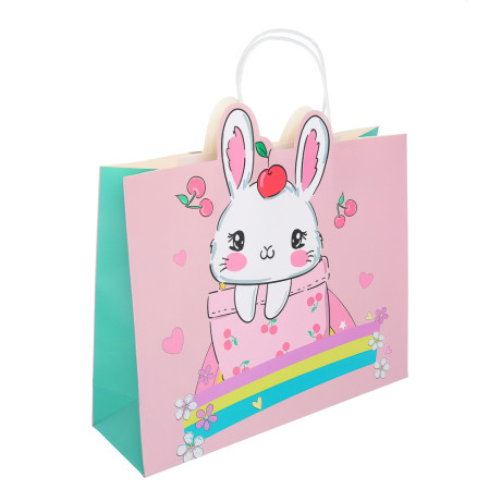 Пакет подарочный, тм Fntastic, фигурный, 32x26x10см, бумага, 4 дизайна