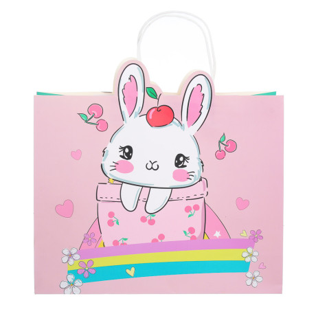 Пакет подарочный, тм Fntastic, фигурный, 32x26x10см, бумага, 4 дизайна