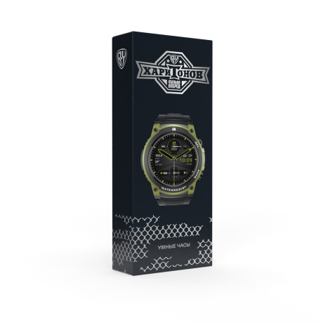 BY KHARITONOV Умные часы, IP68, сменные панели, 400mAh, 466x466, черный