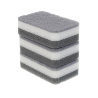 Набор губок 3 шт., тм VETTA, трехслойные, 10,5х6,5х3,3 см, поролон, полиуретан