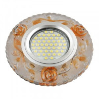 Fametto DLS-L150 GU5.3 св-к встр, Luciole стекло 95(65)x20 прозрачный/зеркал., подсветка LED3W