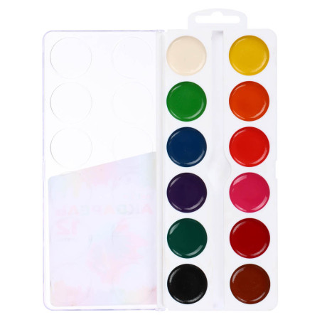 ClipStudio Акварель 12 цветов, без кисти, в пластиковой уп.