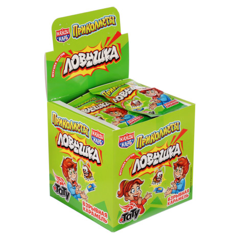 Взрывная карамель с игрушкой и татуировкой "Приколисты. Ловушка" 1г