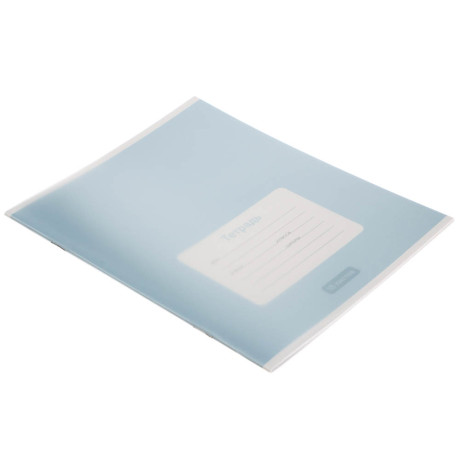 Тетрадь школьная 18л. в линейку ClipStudio, БЕЛЫЕ ЛИСТЫ, обл. пластик, скрепка