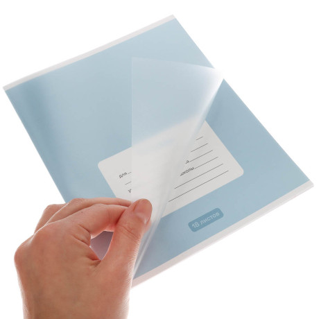 Тетрадь школьная 18л. в линейку ClipStudio, БЕЛЫЕ ЛИСТЫ, обл. пластик, скрепка