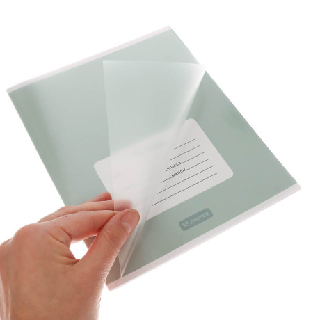 Тетрадь школьная 18л. в линейку ClipStudio, БЕЛЫЕ ЛИСТЫ, обл. пластик, скрепка