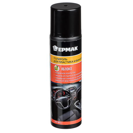 ЕРМАК / NG Полироль пластика, винила "яблоко"(аэрозоль) 335 мл.
