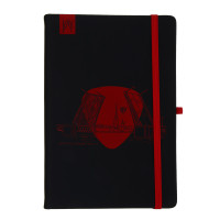 BY Бизнес - блокнот "Питер" А5, 192 стр., твердая обл., фактурная иск.кожа, резинка, 2 закладки