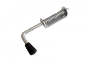 Засов Домарт пружинный110) 220мм мод.2 черный d-13мм10)