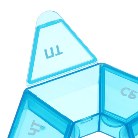 VETTA Бокс для таблеток, пластик, "Неделька" 8,5см, 3 цвета