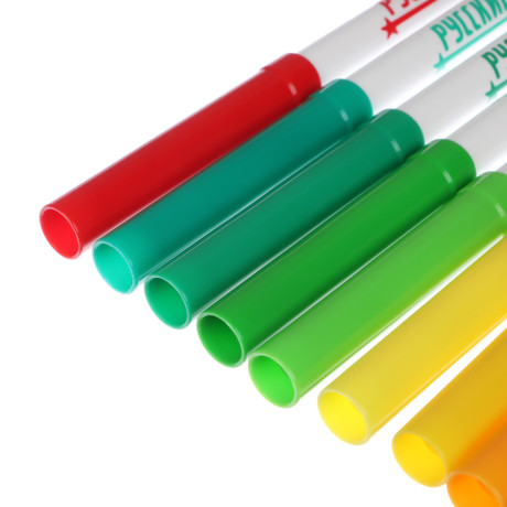 BY Русские Супергерои Фломастеры, 50цветов, большие, смываемые, пласт.бокс - подставка