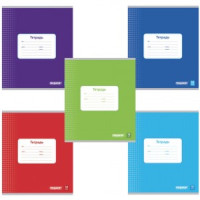 Тетрадь 18л., клетка, Однотонная, офсет №2, обложка мелов. карт., блок 60 г/м2, ПИФАГОР, 104549