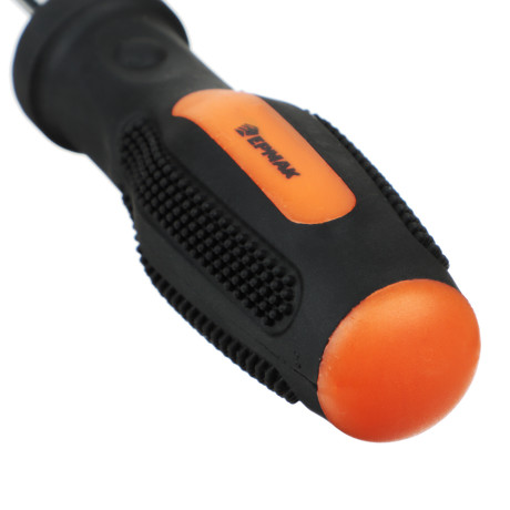 ЕРМАК Отвертка с противоскользящей ручкой SL5х100мм (-), CrV