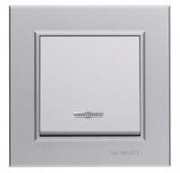 Makel Karea выкл. СУ 1 кл. серебро(инд.) 56065021