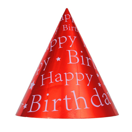 Набор колпаков праздничных тм Fntastic, бумага с фольгированным слоем, 19,5x15,5 см, 4 цвета