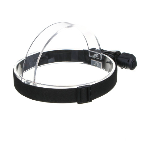 ЕРМАК Фонарь налобный, XPG+COB, 4 режима, 500мАч, зарядка Туре-С, 103х27х25 мм, пластик