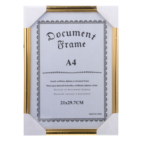 Фоторамка, A4 (21x29,7 см), пластик, 6 дизайнов