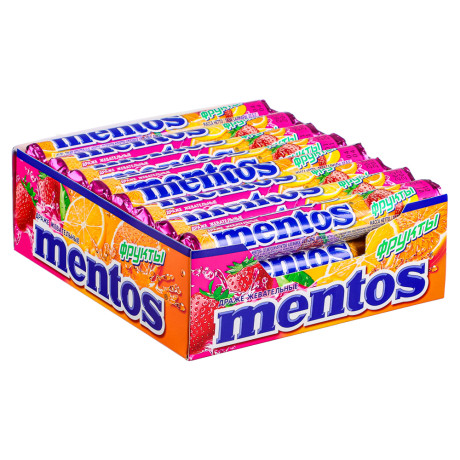 Драже Ментос 37г, в  ассортименте