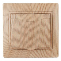 ЭРА Intro Plano роз. СУ 1 мест. 16А, 250В (керамика, земля, крышка) сосна, 1-203-11, Б0030065