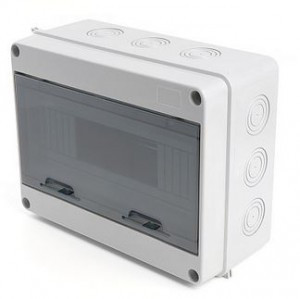 STEKKER бокс (корпус) пластик ЩРН-12 мод, навесной, опломбировка IP65 EBX50-1/12-65 39191