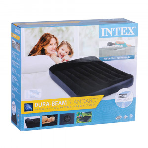 INTEX Кровать надувная с подголовником, ФУЛ,1,37м x 1,91м x 25см,64142