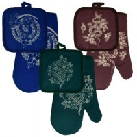 Прихватка с рукавицей Гарафена, н-р 2шт, 17*27см (кратность 3!!!) HN88-482 Мультидом