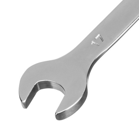 Набор ключей комбинированных 6-19 мм, 8 шт., CrV, матовый хром Stels