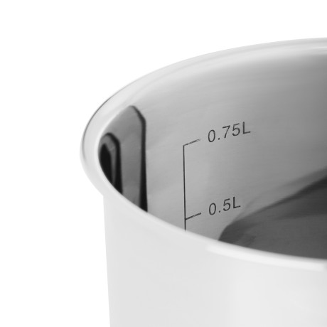 SATOSHI Мини Ковш 12х9,0см. 1,0 л. со стекл. крышкой, индукция