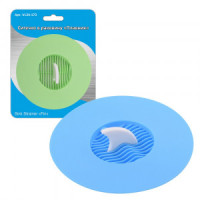 Ситечко д/раковины Плавник d=11 см 2 дизайна (кратность 6!!!) резина VL34-173 Мультидом