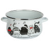 VETTA Хвостатые друзья Кастрюля эмалированная, 24см, 5,0л, индукция