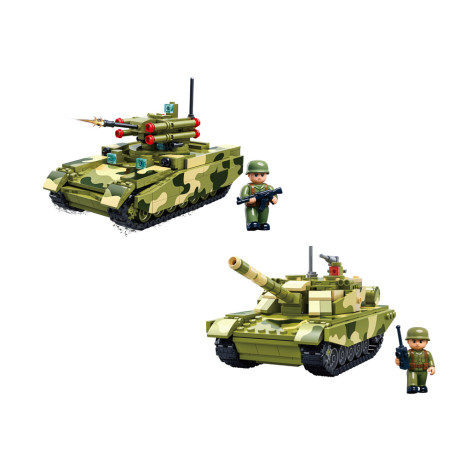 BY Русские Супергерои Конструктор "Танк", 325-412 дет., ABS, 20х15х8см, 2 дизайна