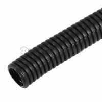Труба автомоб. гофр. ПП разрезная d17мм (бухта 50м, цена за м) (черно-серый) (50!) DKC (ДКС) 15-1750