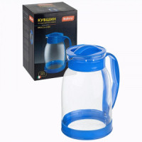 Кувшин 2400мл, жаропрочное стекло, ручка пластик, синий BROCCA-2400 910147 Mallony