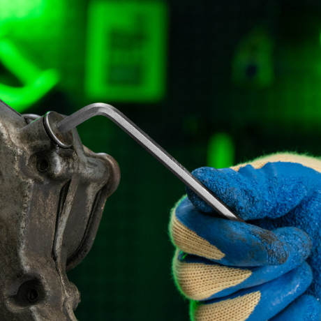 Набор ключей имбусовых, HEX, 2-12 мм, CrV, 9 шт., удлиненные Сибртех