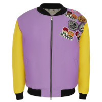 Бомбер на молнии &quot;BY STREET COUTURE&quot;, унисекс, желто-фиолетовый, разм.M