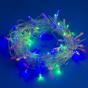 Гирлянда-нить ULD-S1000-100/DTA 100LED разноцв. 10м., 8реж., прозр.провод IP20 Uniel