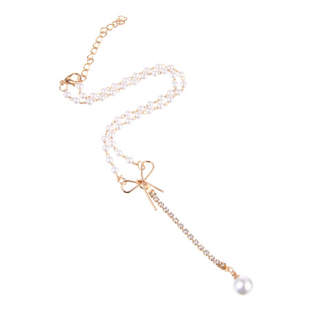 Ожерелье, бижутерия, пластик, сплав, БЖ-11