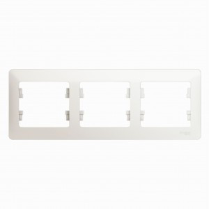 Systeme Electric GLOSSA рамка СУ 3 мест. перламутр (горизонт.) GSL000603 (5!)