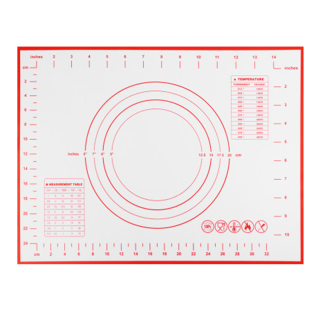 VETTA Коврик для раскатки теста с разметкой, 40x30см, силикон