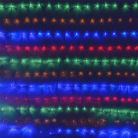 Гирлянда светодиодная «Cетка» ML-320M, 3*2м, 320 LED, мульти (4цв.), IP20