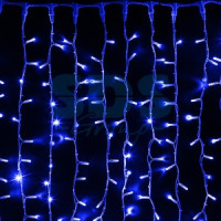 "Гирлянда-занавес ул. Св/д дождь 360LED син. 2х1,5м/20нит. бел.кауч. IP65, 20W  237-113 Neon Night