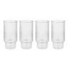 MILLIMI Набор стаканов Астра 400 мл, 4 шт, стекло, рифленый