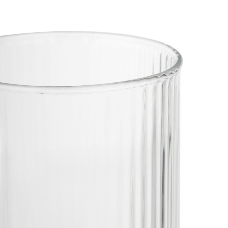 MILLIMI Набор стаканов Астра 400 мл, 4 шт, стекло, рифленый