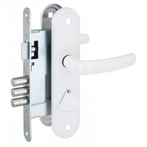 Омега Д-град ЗВ9.1-02 белый м/о 67 Замок врезной с/руч10)