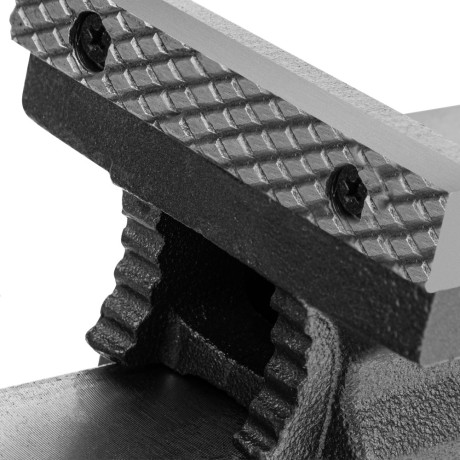 Тиски слесарные BVH-100, 100 мм, поворотные, стальная направляющая, с наковальней //Denzel