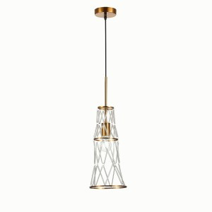 ST LUCE св-к подвесной 60W E27 180x1200 Золото/Золото, Прозр. IP20 SL1016.203.01